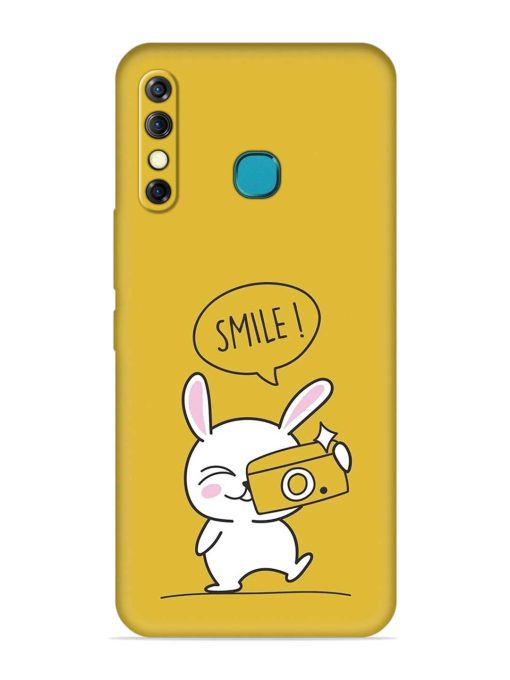 Hey Smile Please Embossed Soft Silicone Case for Infinix Hot 8