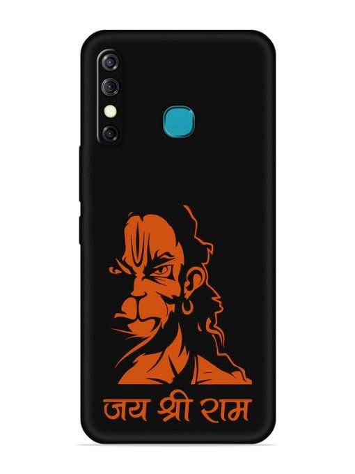 Angry Hanuman Embossed Soft Silicone Case for Infinix Hot 8 Zapvi