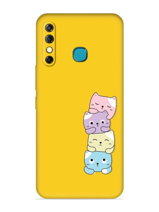 Cartoon Anime Embossed Soft Silicone Case for Infinix Hot 8