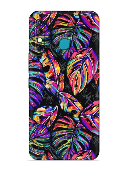 Tropical Seamless Vector Embossed Soft Silicone Case for Infinix Hot 8 Zapvi