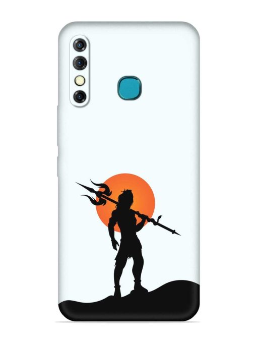 Lord Mahadev Trendy Embossed Soft Silicone Case for Infinix Hot 8