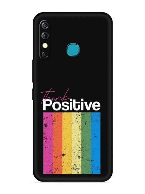 Think Positive Typography Embossed Soft Silicone Case for Infinix Hot 8 Zapvi