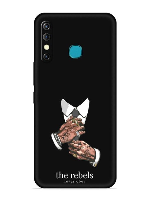 Rebels Slogan Man Embossed Soft Silicone Case for Infinix Hot 8