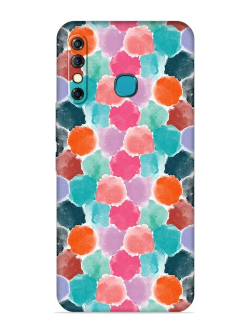 Colorful Seamless Pattern Embossed Soft Silicone Case for Infinix Hot 8