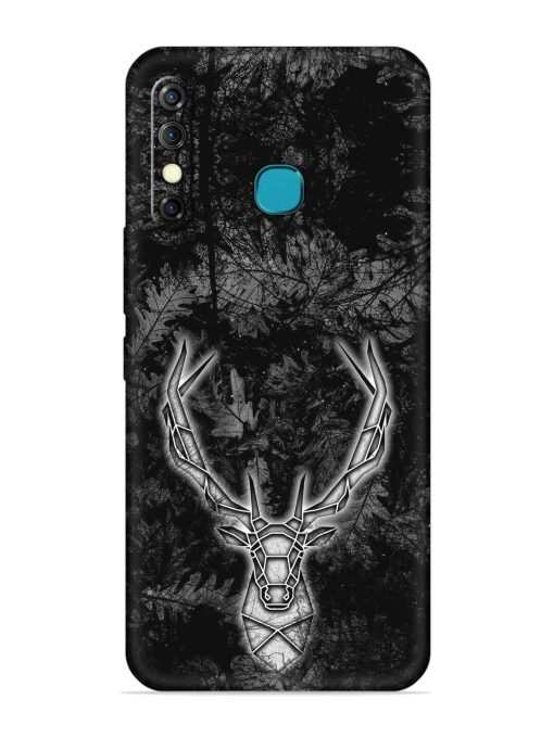 Ancient Deer Embossed Soft Silicone Case for Infinix Hot 8