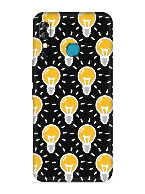 Light Bulb Seamless Embossed Soft Silicone Case for Infinix Hot 8