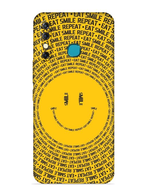 Smiley Embossed Soft Silicone Case for Infinix Hot 8