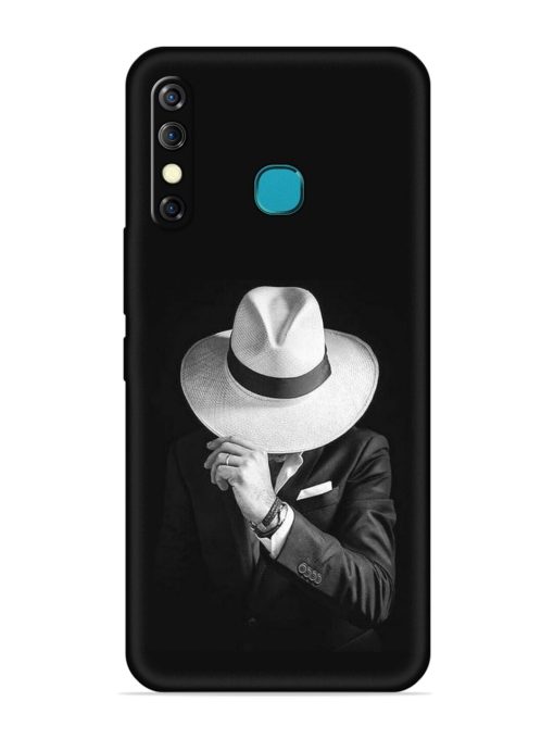 Men Under Hat Embossed Soft Silicone Case for Infinix Hot 8