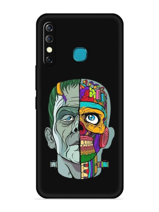 Men Vs Skull Embossed Soft Silicone Case for Infinix Hot 8