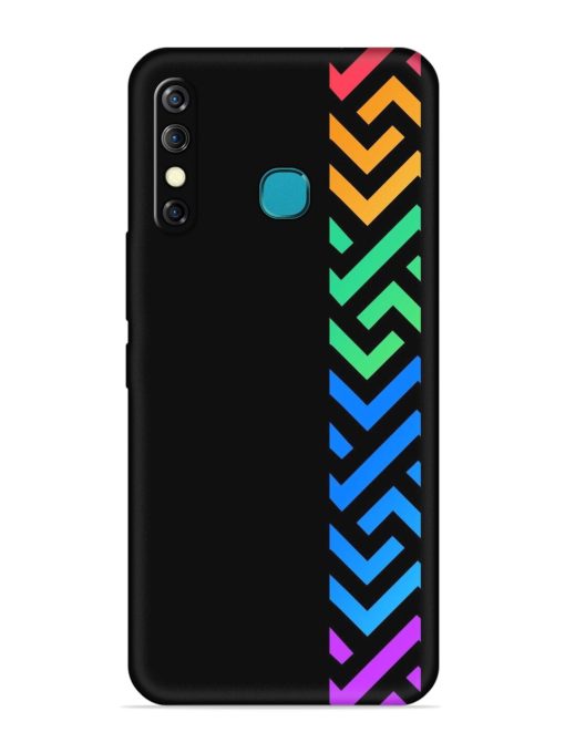 Colorshape Stripes Embossed Soft Silicone Case for Infinix Hot 8