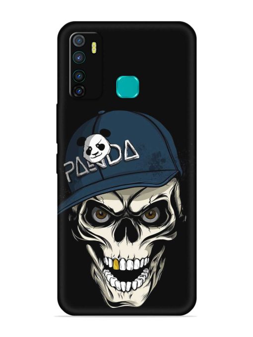 Panda Skull Embossed Soft Silicone Case for Infinix Hot 9 Zapvi