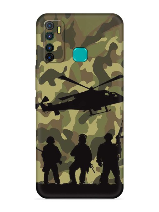 Army Heros Embossed Soft Silicone Case for Infinix Hot 9