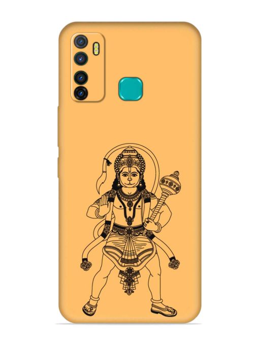 Indian God Hanuman Embossed Soft Silicone Case for Infinix Hot 9 Zapvi