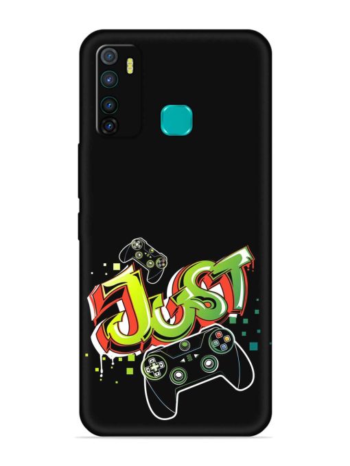 Graffiti Gamepad Illustration Embossed Soft Silicone Case for Infinix Hot 9