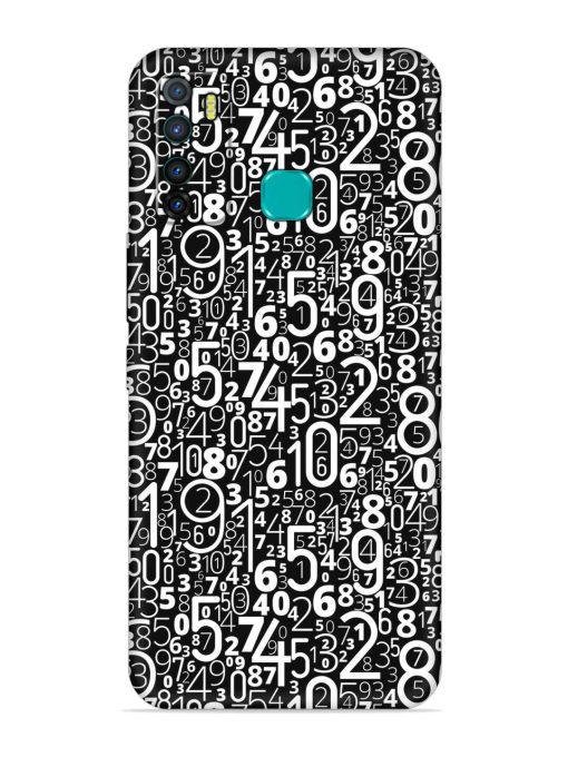 Many Numbers Different Embossed Soft Silicone Case for Infinix Hot 9 Zapvi