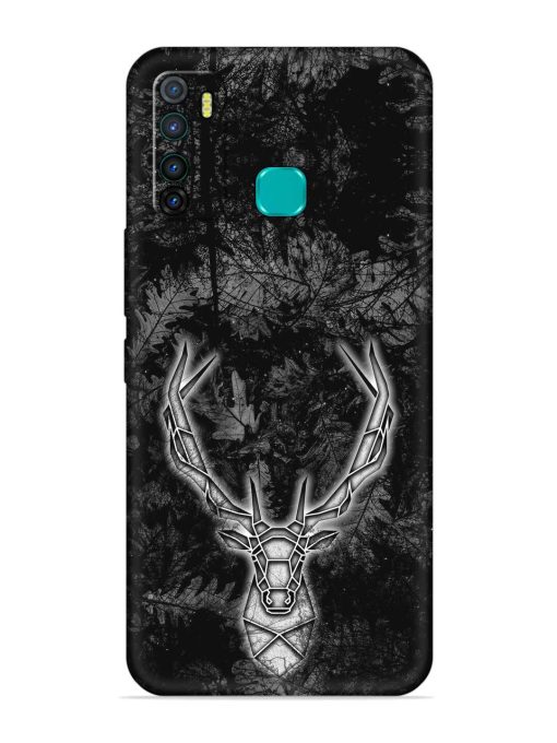 Ancient Deer Embossed Soft Silicone Case for Infinix Hot 9 Zapvi