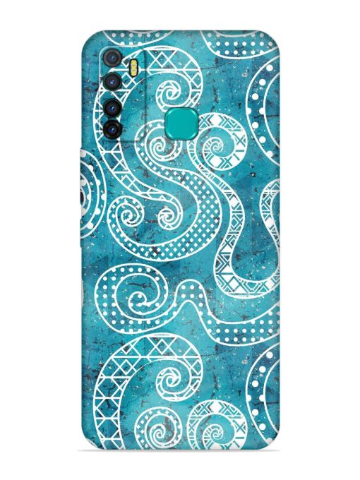 Vintage Curved Seamless Embossed Soft Silicone Case for Infinix Hot 9 Zapvi