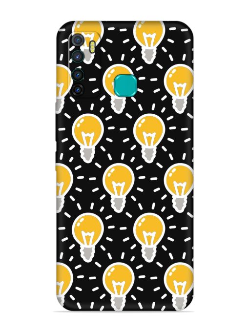 Light Bulb Seamless Embossed Soft Silicone Case for Infinix Hot 9 Zapvi