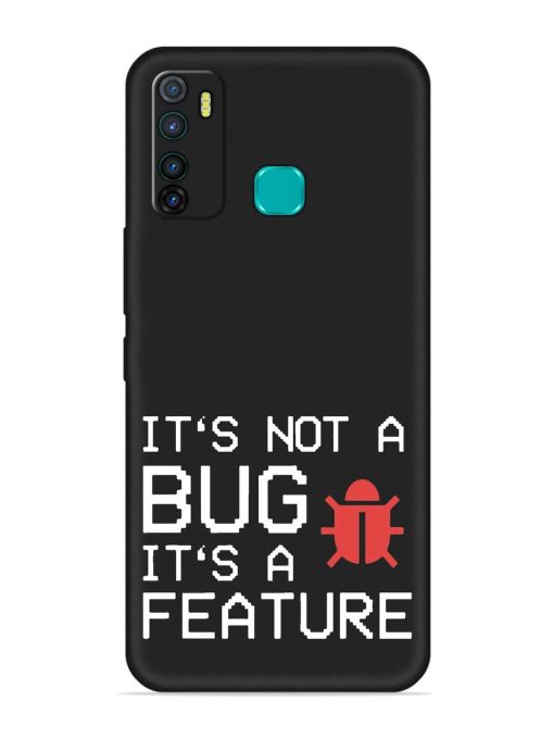 Not Bug Feature Embossed Soft Silicone Case for Infinix Hot 9