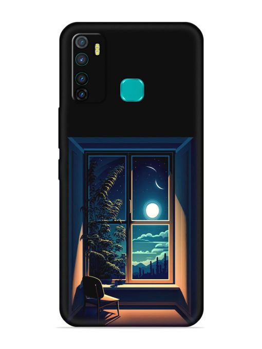 Night View At Window Embossed Soft Silicone Case for Infinix Hot 9