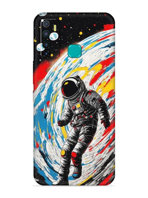 Astronaut Art Embossed Soft Silicone Case for Infinix Hot 9