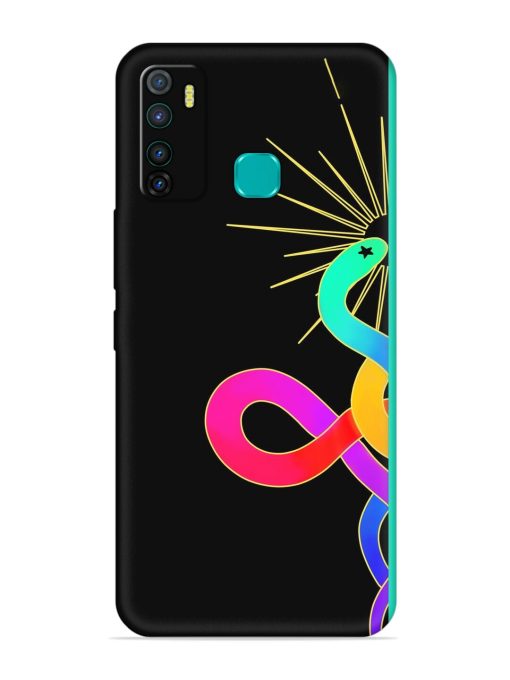 Art Geometric Abstraction Embossed Soft Silicone Case for Infinix Hot 9 Zapvi