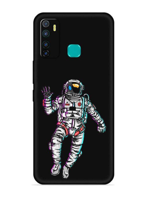 Spaceman Embossed Soft Silicone Case for Infinix Hot 9 Zapvi