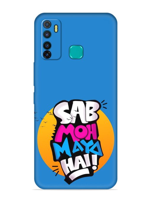 Sab Moh Moya Embossed Soft Silicone Case for Infinix Hot 9 Zapvi