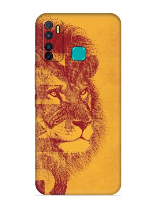 Gold Lion Crown Art Embossed Soft Silicone Case for Infinix Hot 9 Zapvi