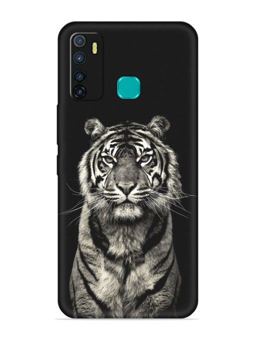 Tiger Art Embossed Soft Silicone Case for Infinix Hot 9 Zapvi