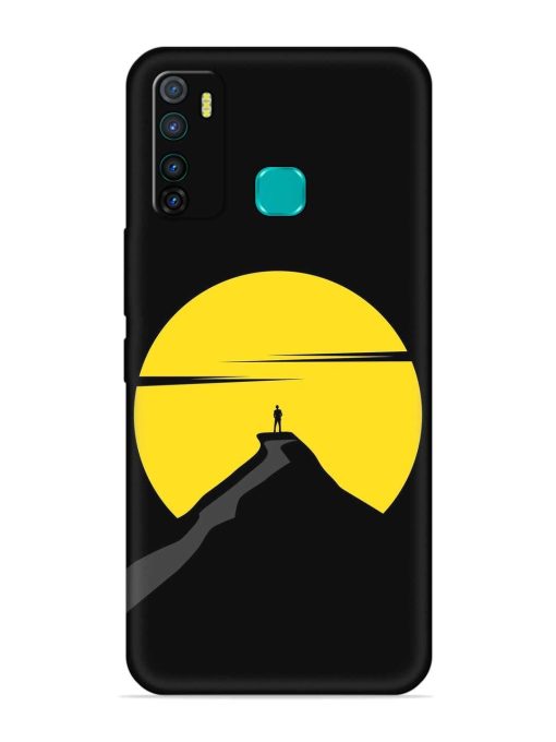 Black Ultra Vector Embossed Soft Silicone Case for Infinix Hot 9 Pro Zapvi