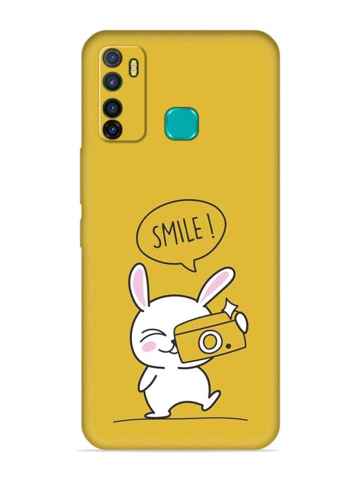 Hey Smile Please Embossed Soft Silicone Case for Infinix Hot 9 Pro Zapvi