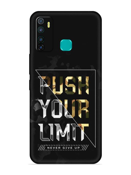 Push Your Limits Embossed Soft Silicone Case for Infinix Hot 9 Pro Zapvi