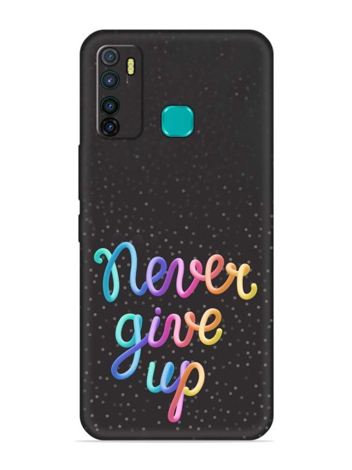 Colorful Stylized Rainbow Embossed Soft Silicone Case for Infinix Hot 9 Pro Zapvi