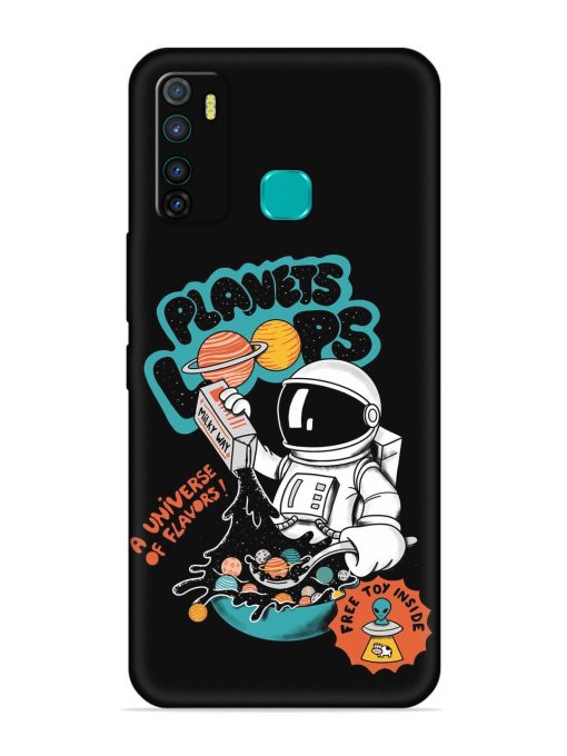 Planets Loop Embossed Soft Silicone Case for Infinix Hot 9 Pro