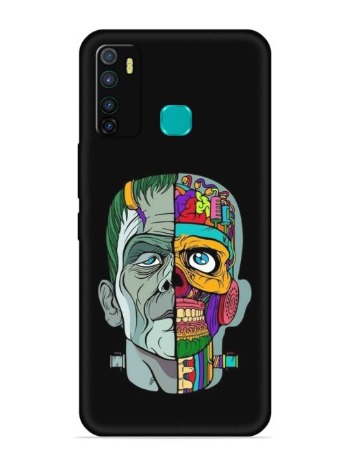 Men Vs Skull Embossed Soft Silicone Case for Infinix Hot 9 Pro