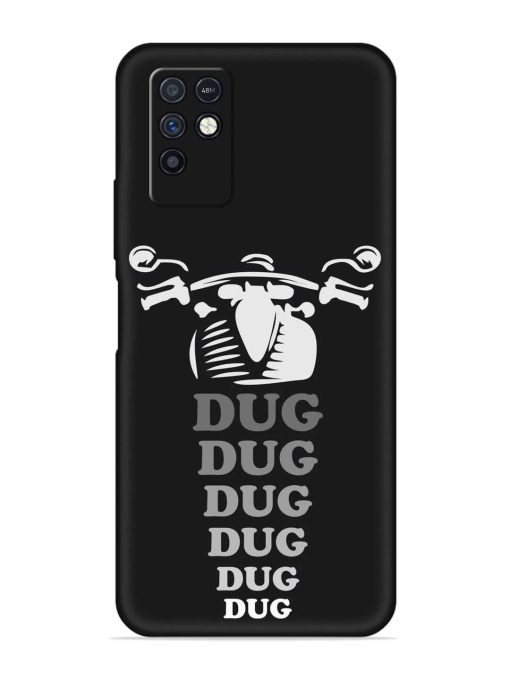 Dug Dug Dug Embossed Soft Silicone Case for Infinix Note 10 Zapvi