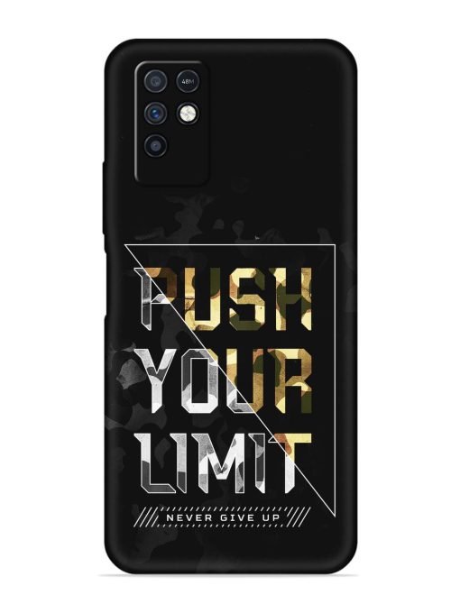 Push Your Limits Embossed Soft Silicone Case for Infinix Note 10 Zapvi