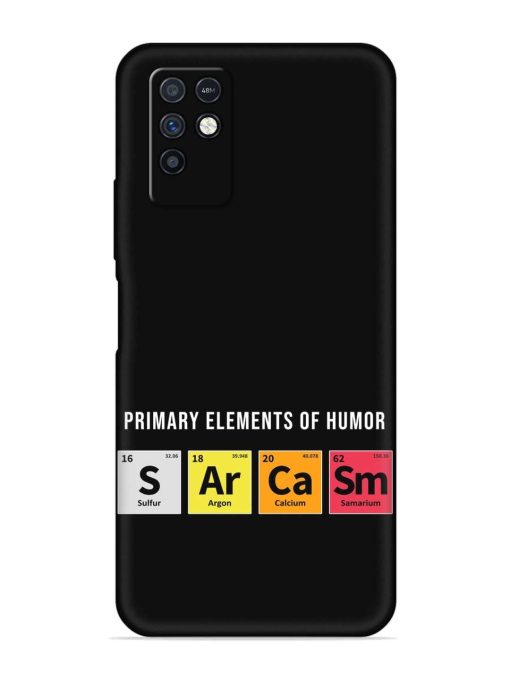 Primary Elements Humor Embossed Soft Silicone Case for Infinix Note 10 Zapvi