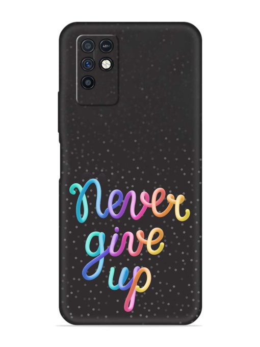 Colorful Stylized Rainbow Embossed Soft Silicone Case for Infinix Note 10 Zapvi