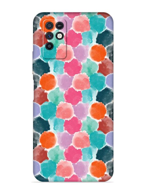 Colorful Seamless Pattern Embossed Soft Silicone Case for Infinix Note 10