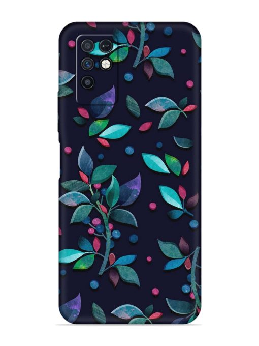 Decorative Watercolor Flower Embossed Soft Silicone Case for Infinix Note 10 Zapvi