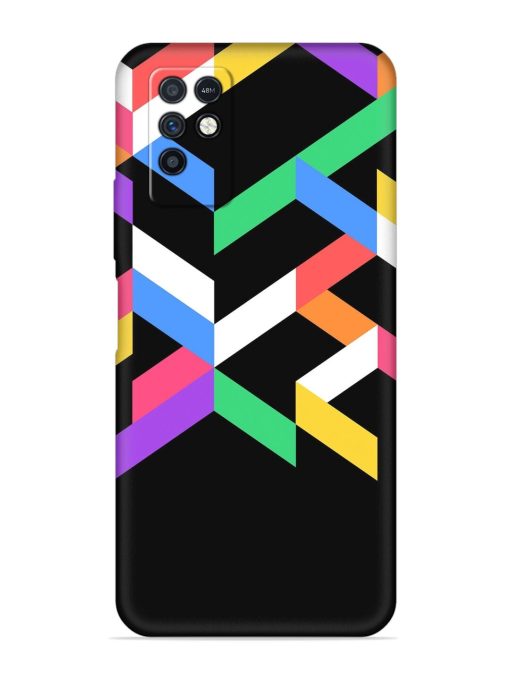 Colorshape Abstarct Embossed Soft Silicone Case for Infinix Note 10