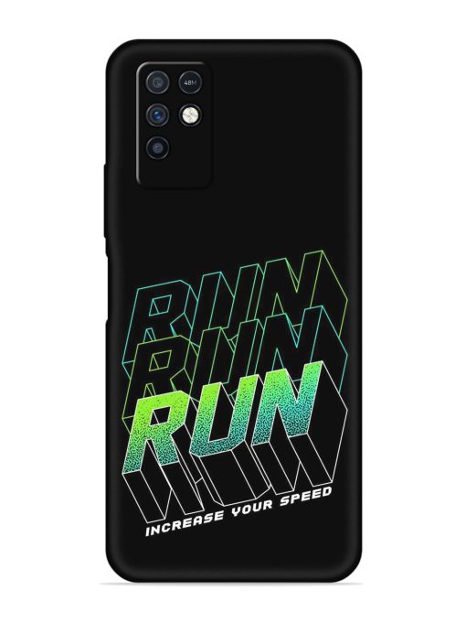 Run Embossed Soft Silicone Case for Infinix Note 10 Zapvi