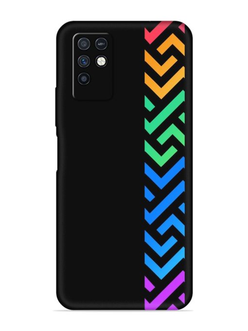 Colorshape Stripes Embossed Soft Silicone Case for Infinix Note 10 Zapvi