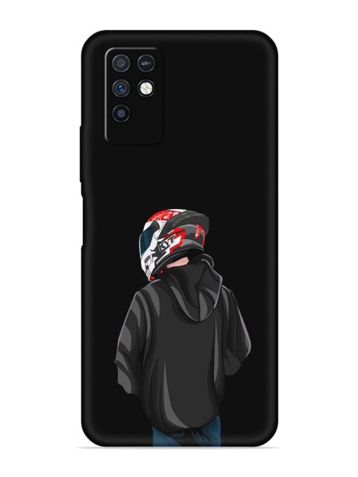 Motorcycle Rider Embossed Soft Silicone Case for Infinix Note 10 Zapvi