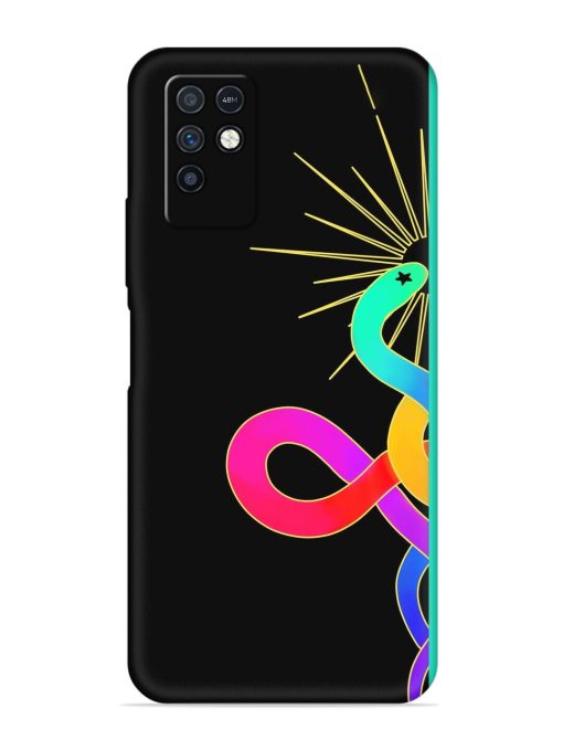 Art Geometric Abstraction Embossed Soft Silicone Case for Infinix Note 10 Zapvi