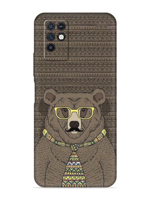 Grizzly Bear Embossed Soft Silicone Case for Infinix Note 10