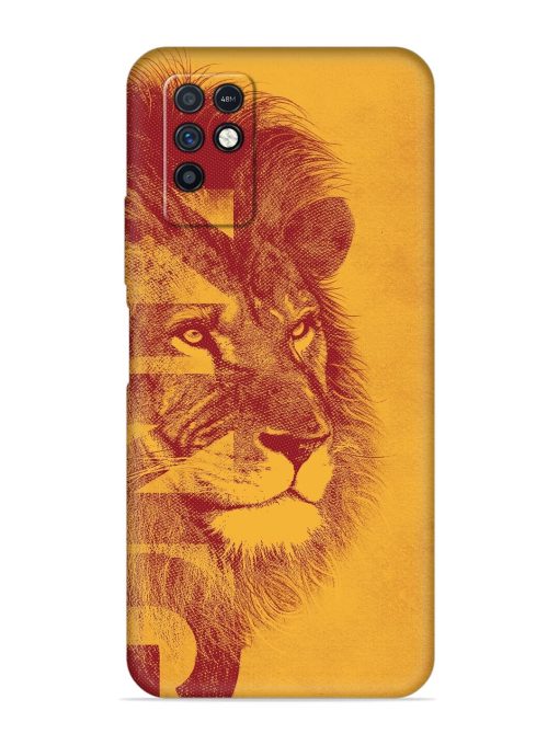 Gold Lion Crown Art Embossed Soft Silicone Case for Infinix Note 10