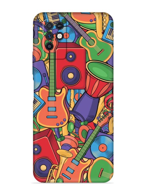 Colorful Music Art Embossed Soft Silicone Case for Infinix Note 10